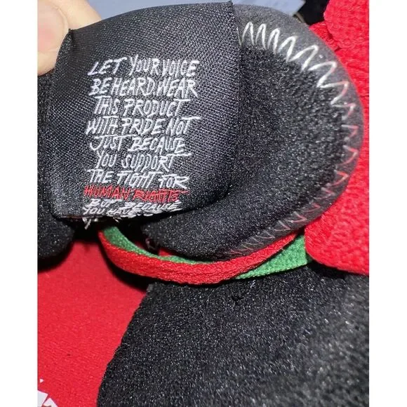 Reebok Freestyle Hi-Top‎ Sneakers Human Rights,  Women Size 8 HQ4141 Black NEW - Picture 7 of 7